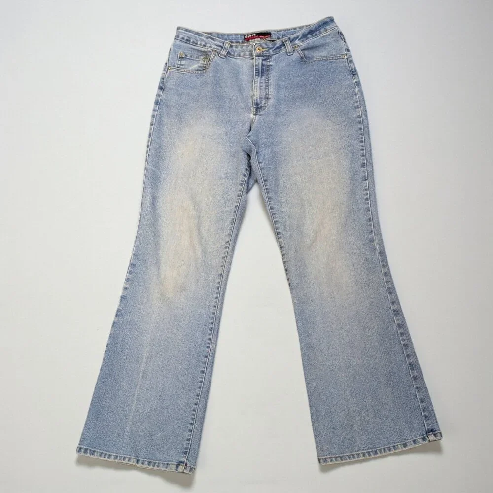 Kikit Maurice Sasson Women's Vintage Lightwash Denim Bootcut Jeans Size 16